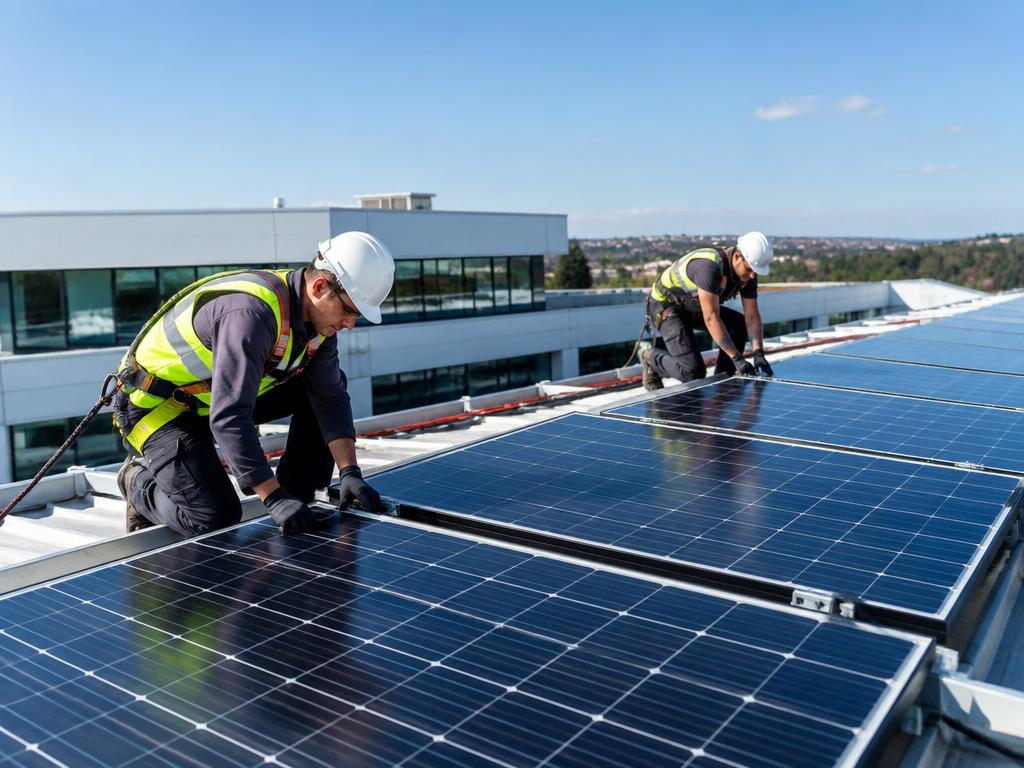Installation d'un système solaire photovoltaïque